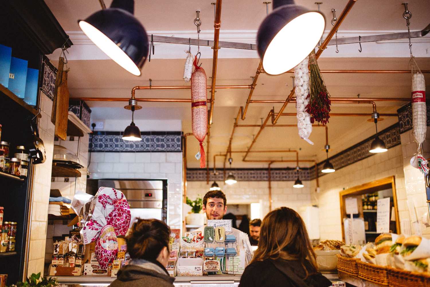 serving at the deli counter